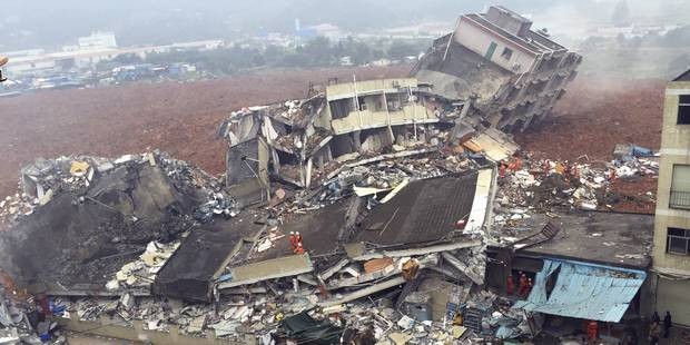 59 disparus dans un glissement de terrain en Chine - ảnh 1